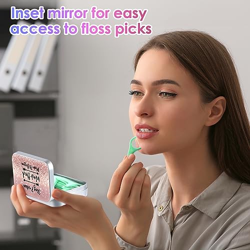 Image of Portable Floss Case - Easy to store, perfect for travel, hotel, dinner, appointment, Inspirational Quotes Roses, 1 Foot (Pack of 1)