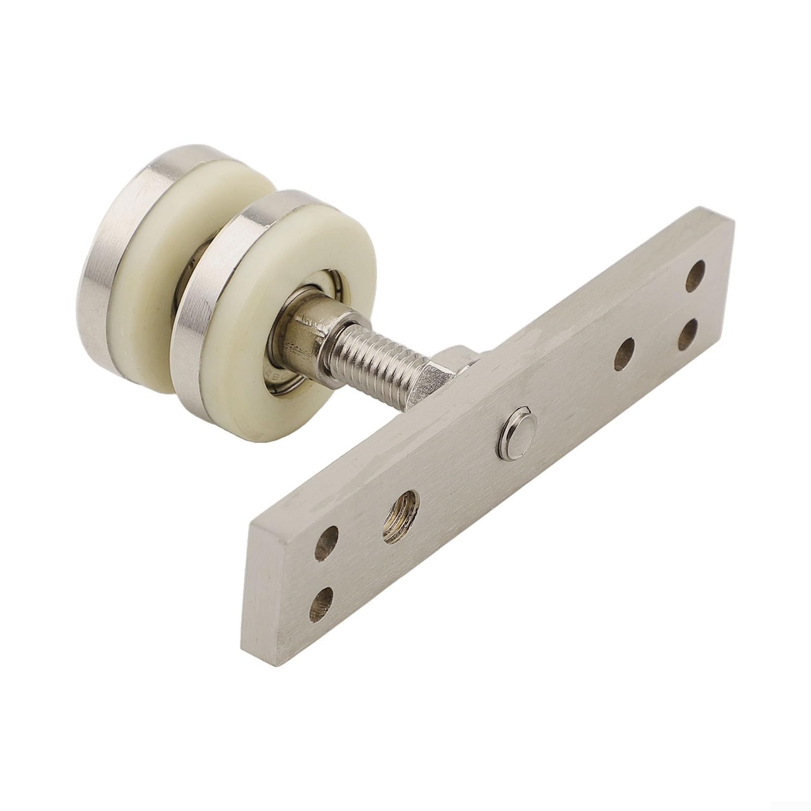 Sliding Screen Door Pulley for Wooden Sliding Doors – Heavy-Duty Zinc Alloy Folding Hanging Hardware with Nylon Wheel, Silent 70kg Capacity, 2mm Steel for Ring(S)