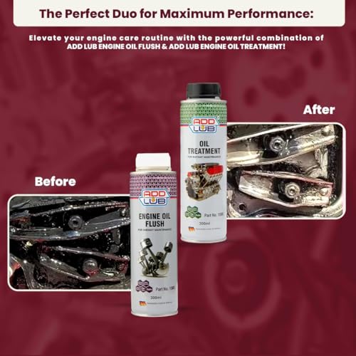 Image of ADD LUB Engine Care Pack - Engine Flush & Oil Treatment | Cleans, Protects & Enhances Engine Performance | (300ml Each)