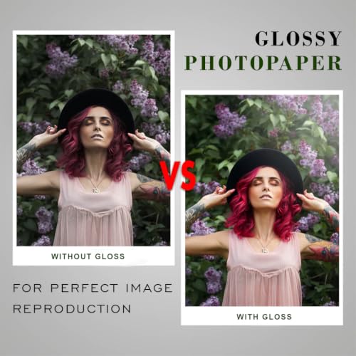 Image of Growlam Premium Glossy Photo Paper 150 GSM A4 Size, 20 Sheets (Pack of 2) | Inkjet Compatible, Perfect Image Rendering, Vivid & Sharp Colour Outputs