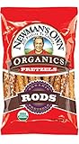 Newman's Own Organics Pretzels, Salted Rods, 8-Ounce Bags (Pack of 12)