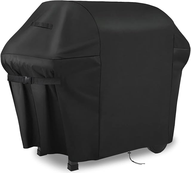 Sotor BBQ Cover, 600D Barbecue Cover 60 Inch Waterproof-2 3 4 Burner BBQ Grill Cover Double Layers Oxford Fabric with PVC Coating, Anti-UV Rip-Proof Outdoor Gas BBQ Cover Fits Weber Char Broil