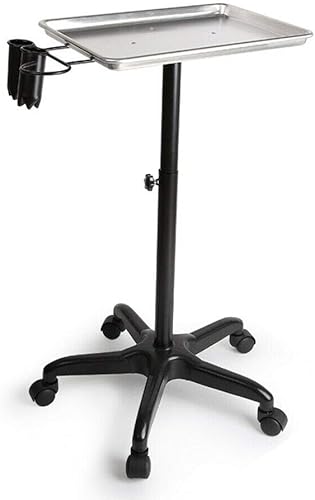 Altura ajustable Salón Rolling Alu Bandeja CartRueda Herramienta de Peluquería Peluquería Carrito de Almacenamiento para Salón Belleza Spa Tattoo disponible en Yaxa Colombia