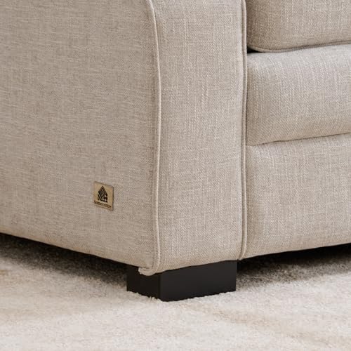 Image of Home Centre | Botanical | Fabric|Solid Wood | Sofa Sets | Grey | Sofa Set 3+2 | 1 Year Warranty