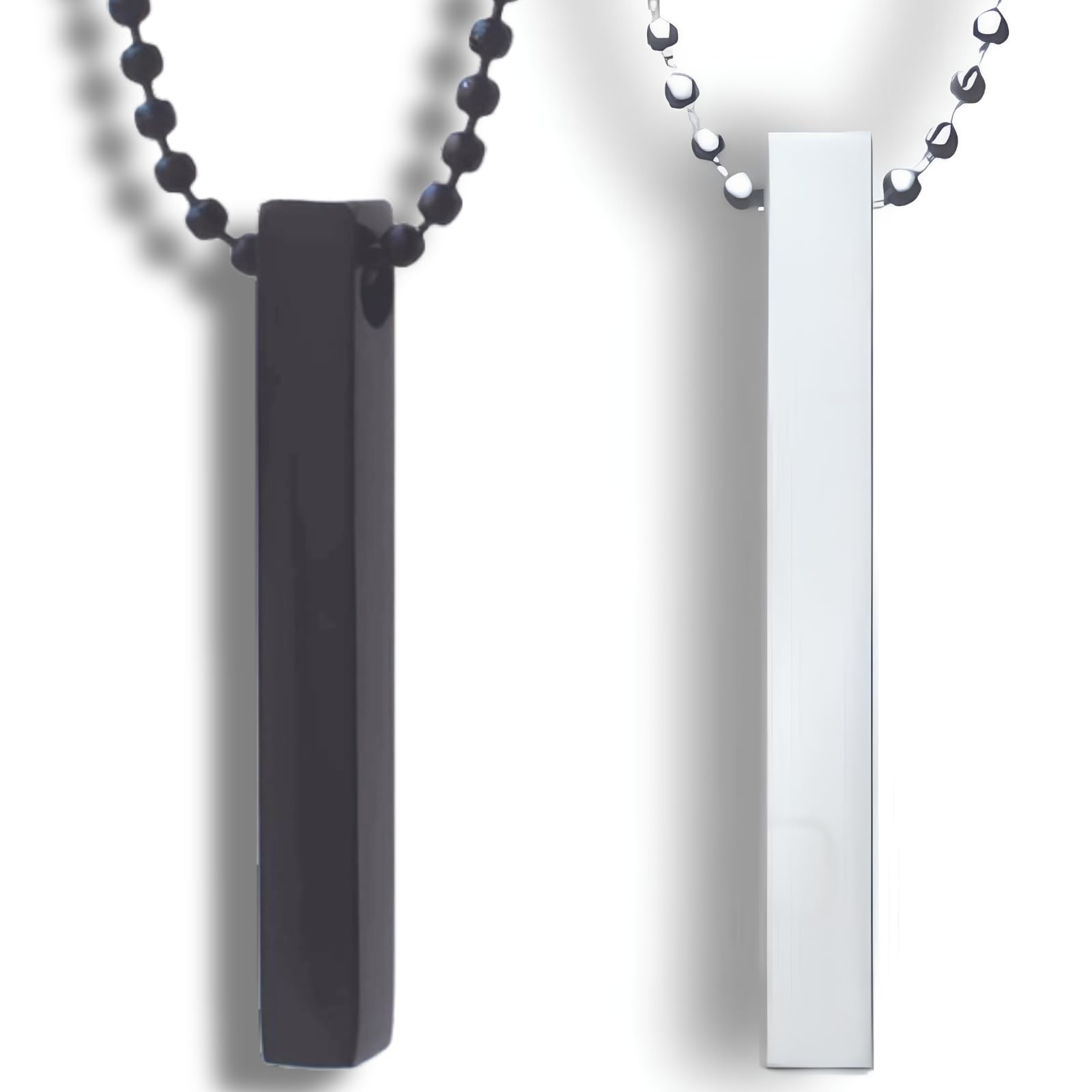 manocarter Black and Silver Pendant Necklace Jewellery for Men and Women | Combo of 2 | Chain+For+Men | Stylish and Height Adjustable Neck Accessory (Free Size) (B0CSHSM5V2) Amazon Price History, Amazon Price Tracker