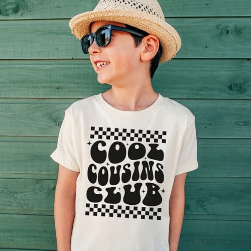 Cool Cousins Club Toddler Shirt - Cute Matching Retro Cousin Shirts - Natural Toddler & Youth Tee 8