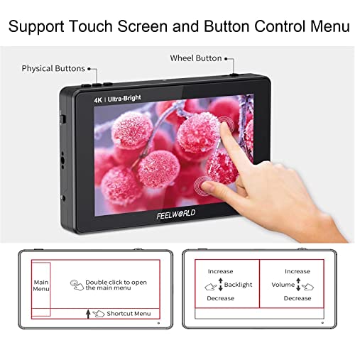 Image of 7 inch 2200nit Ultra Bright Daylight Viewable Camera Field Monitor 3G-SDI 4K HDMI Input Output F970 External--FEELWORLD FW279