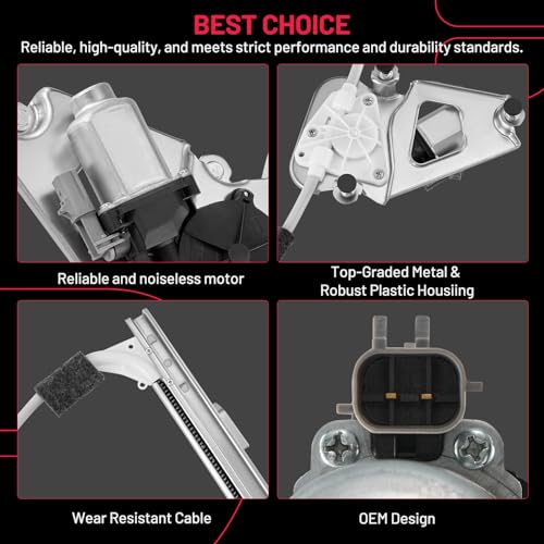 Image of BDFHYK 741-526 Power Window Regulator with Motor Front Left for 2002-2007 Liberty 2002 2003 2004 2005 2006 2007 02 03 04 05 06 07