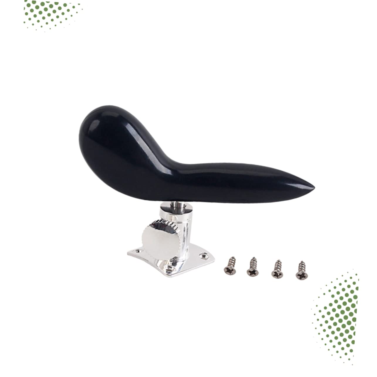 TOYANDONA Supporto Per La Mano Del Fagotto Argento Placcato Base Ergonomica Per Strumenti Fiato Accessorio Essenziale Per Miglioramento Delle Prestazioni Musicali Nero