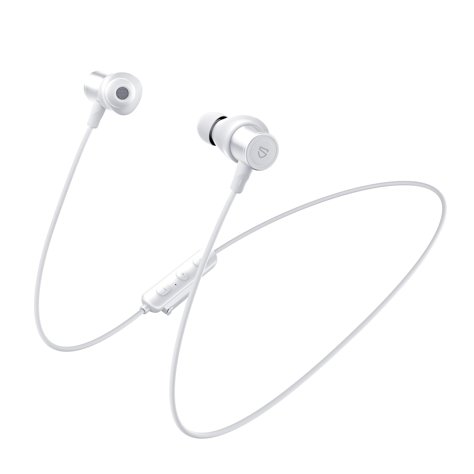 SoundPEATS Q40 HD - Sports Neckband Bluetooth Headphones - Off-White