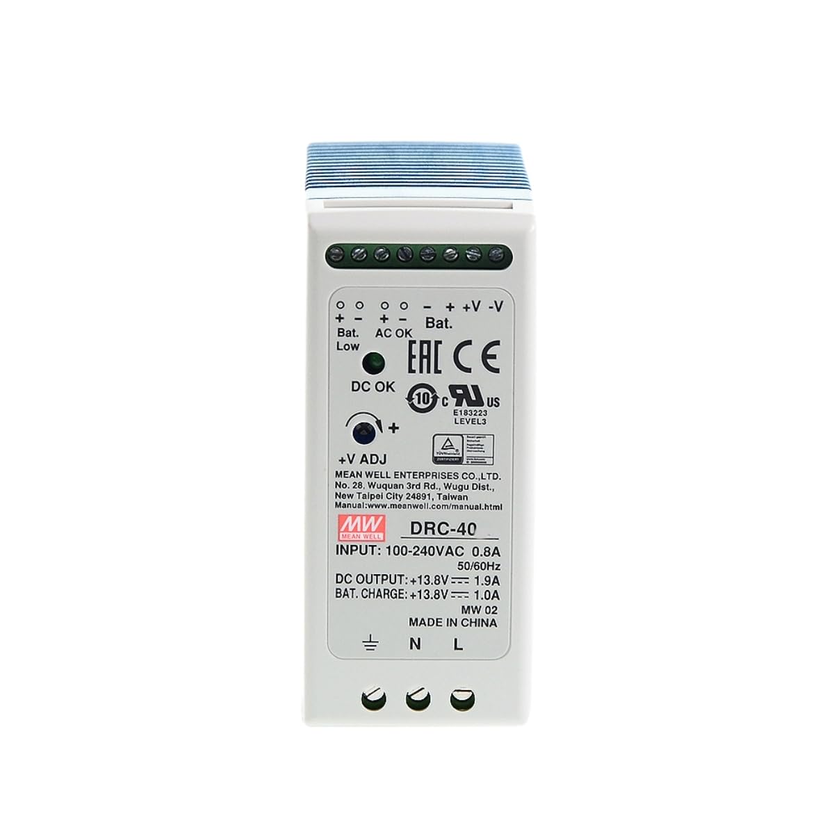 DRC 180W DRC-180A Alimentatore switching Doppia uscita AC-DC Guida DIN UPS Driver Convertitore Trasformatore per sistemi di sicurezza Sistemi di allarme, et