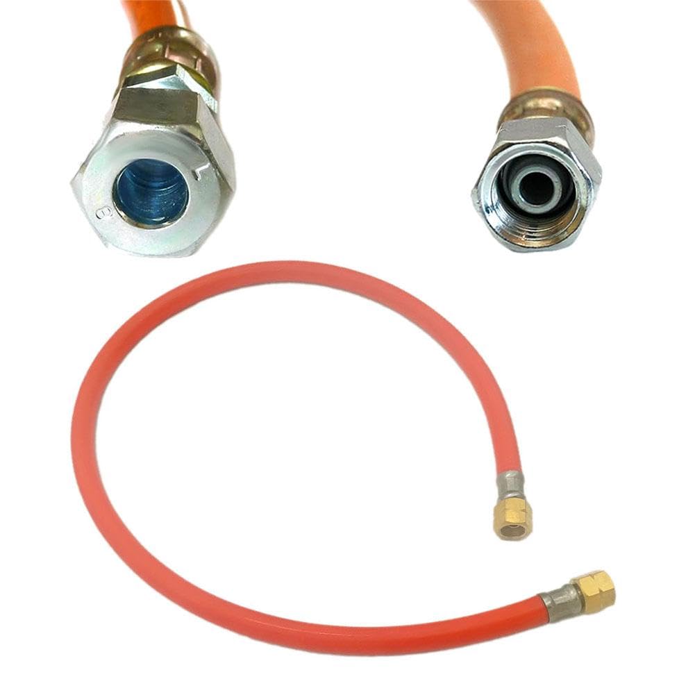 Generisch Tubo di propano per camper, roulotte, camper, tubo del gas 80 cm, attacco tubo del gas da 1/4"