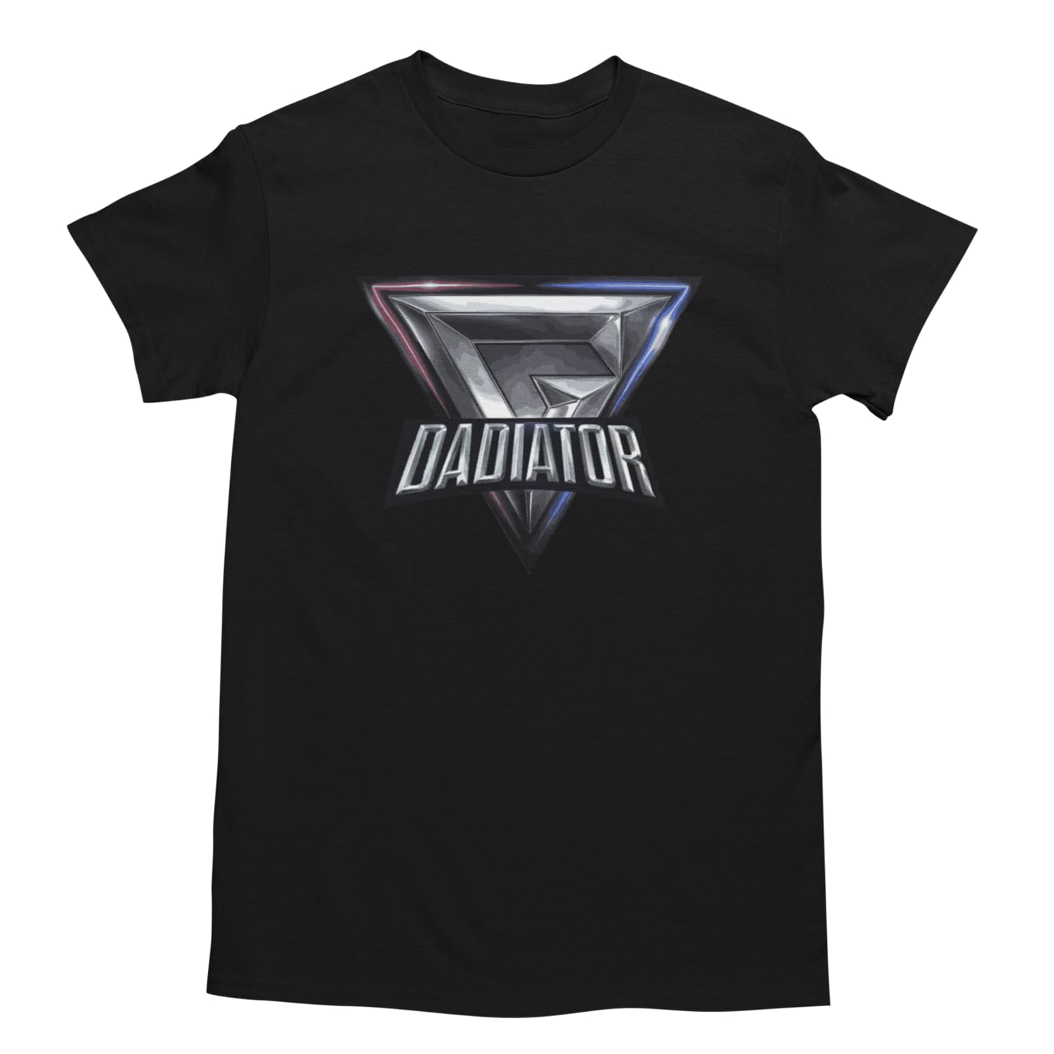 Smartypants Unisex Black Dadiator T-Shirt Tee Top - Gladiator 90'S Tv Show Games Battle Father's Day Dad Daddy Father Gift For Him Present (Medium, )