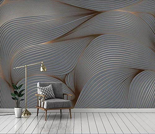 Papier peint abstrait plumes pour masquer les imperfections du mur - 5