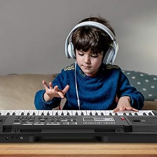 Piano à Clavier Électronique à 61 Touches, Orgue Électronique Portable Avec Microphone Et Pupitre, Jouet Pour Enfants De Clavier De Musique Pour Débutants - Les Beatles, Paul McCartney, John Lennon, RIngo Starr, George Harrison Piano à Clavier Électronique à 61 Touches, Orgue Électronique Portable Avec Microphone Et Pupitre, Jouet Pour Enfants De Clavier De Musique Pour Débutants – Image 4