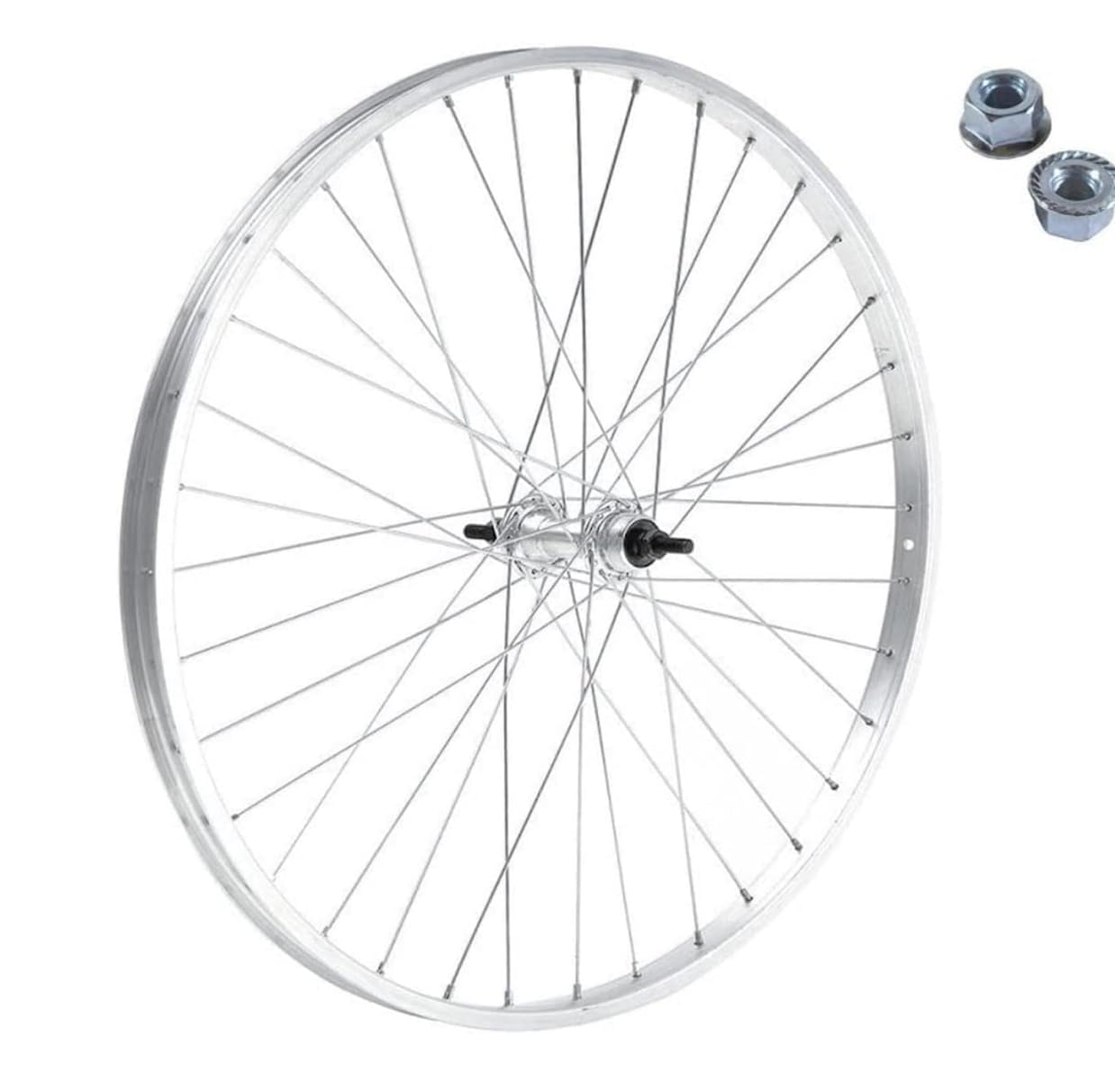 C2475AST CERCHIO RUOTA BICI BICICLETTA MTB MOUNTAIN CITY BIKE MOZZO CON RAGGIO 24x1,75 ANTERIORE