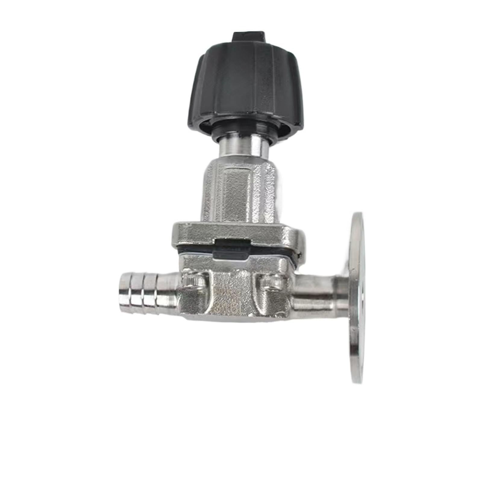1/2" Tri Clamp OD 50.5mm Sanitary Diaphragm Sampling Valve Stainless Steel 316 Water Oil