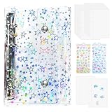 シール帳 透明 星柄 A6 ミニ バインダー