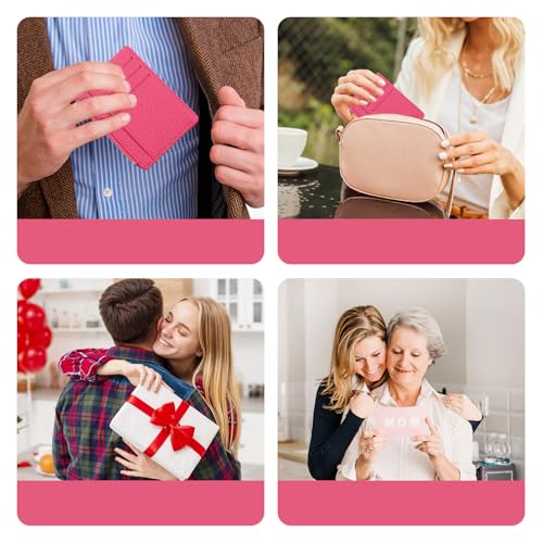 Slim RFID Credit Card Holder, Wallet with Zipper Pocket for Men Women2