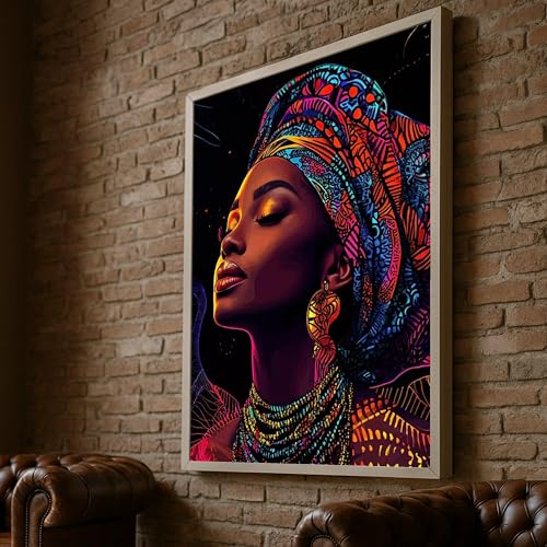 Peinture de foulard coloré africain pour une décoration intérieure chaleureuse