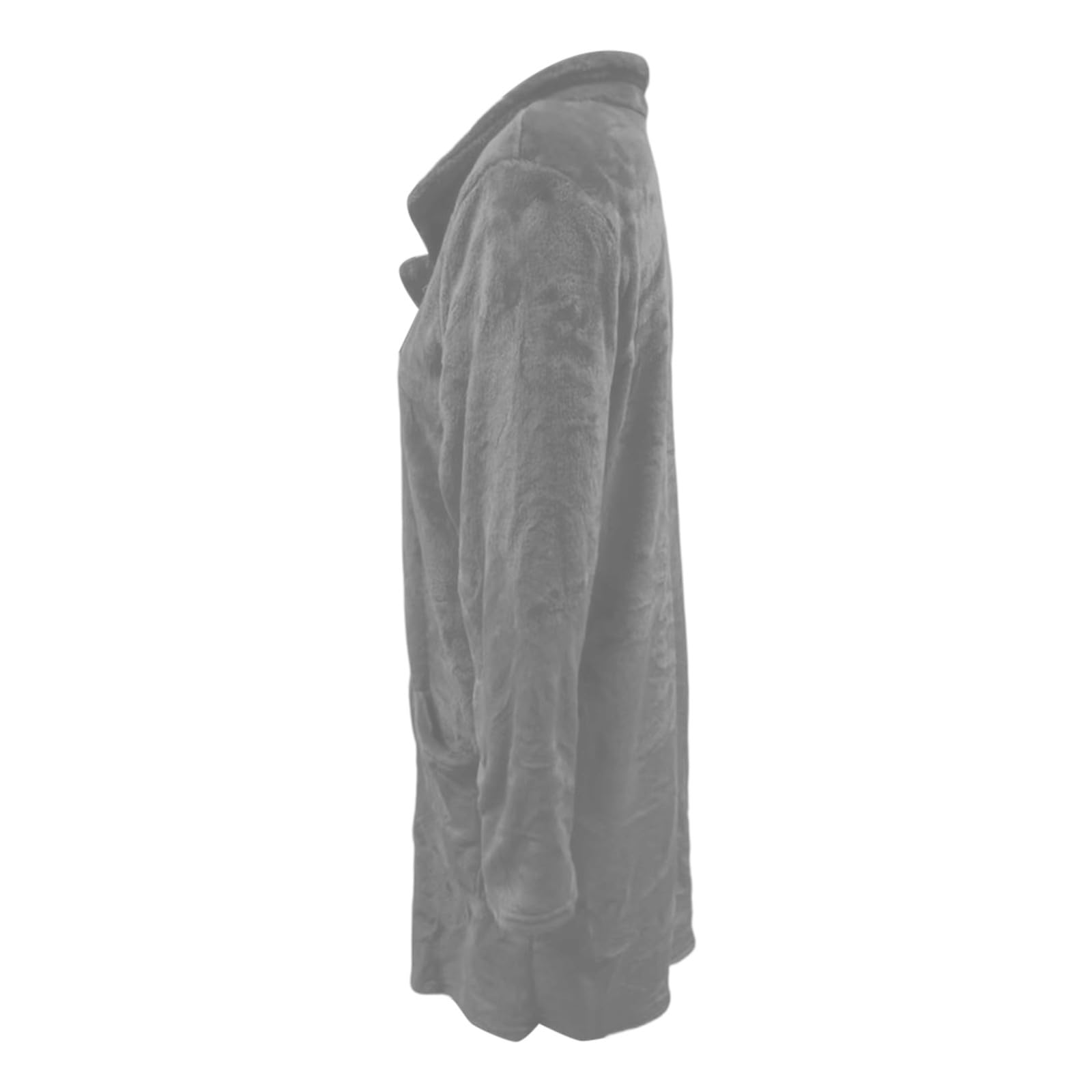 Giacca Donna Invernale Trench Lungo con Petto a Cappotto, Taglie Forti, con Revers e Tasche, per Abbigliamento Casual Autunnale e Invernale Università