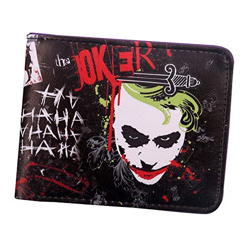 Preisvergleich Produktbild CCTXUE Geldbeutel Männer Portemonnaie Frauen Leder RFID Geldklammer Münzfach Karten Kreditkartenetui Anime Kartenetui Geschenk Mini Herren Reisebrieftasche PU Suicide Squad,J-09