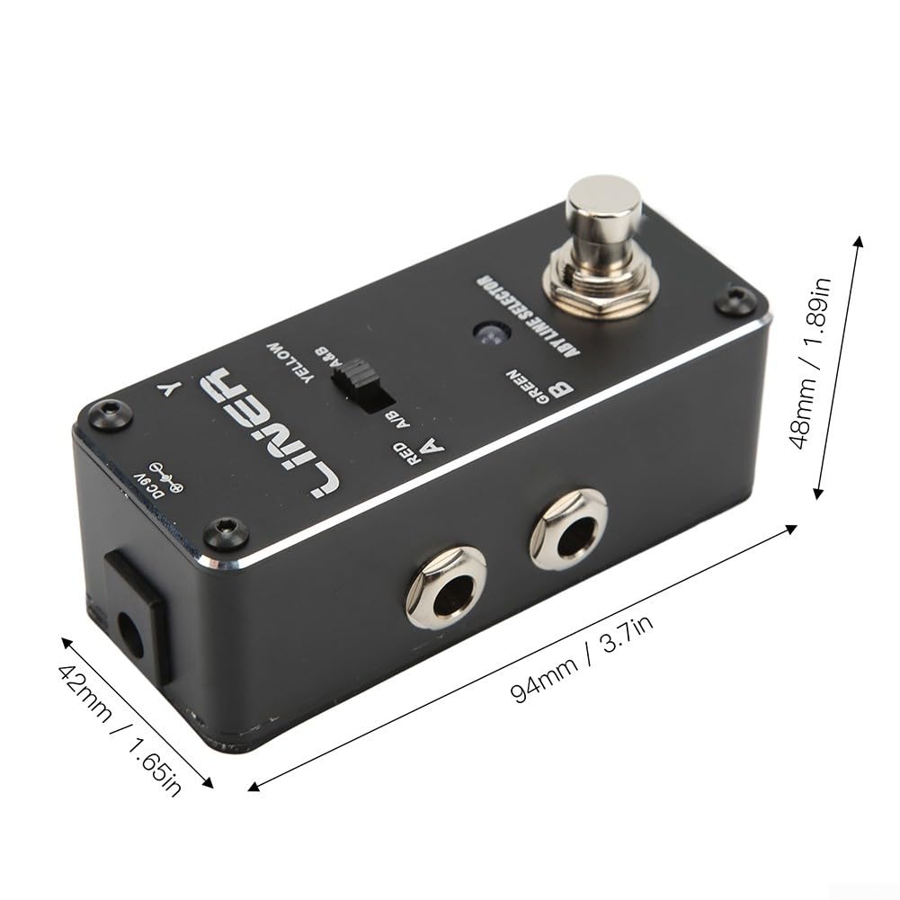 ALR-3 Signal Switcher Chitarra Effetti Pedale Costruzione In Metallo Interruttore A Pedale AB Y Cavo Basso Rumore Portatile Per Chitarra Elettrica