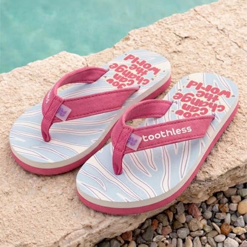 Image of toothless Kids Printed Flip Flop | Soft EVA Sole | Anti-Slip | Comfortable Wear | Lightweight | Durable | Summer Footwear for Boys & Girls | Casual Slippers