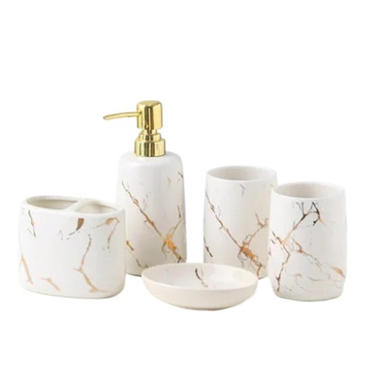 Bathroom Soap Dispenser Set Bathroom Accessories Ceramic Toothbrush