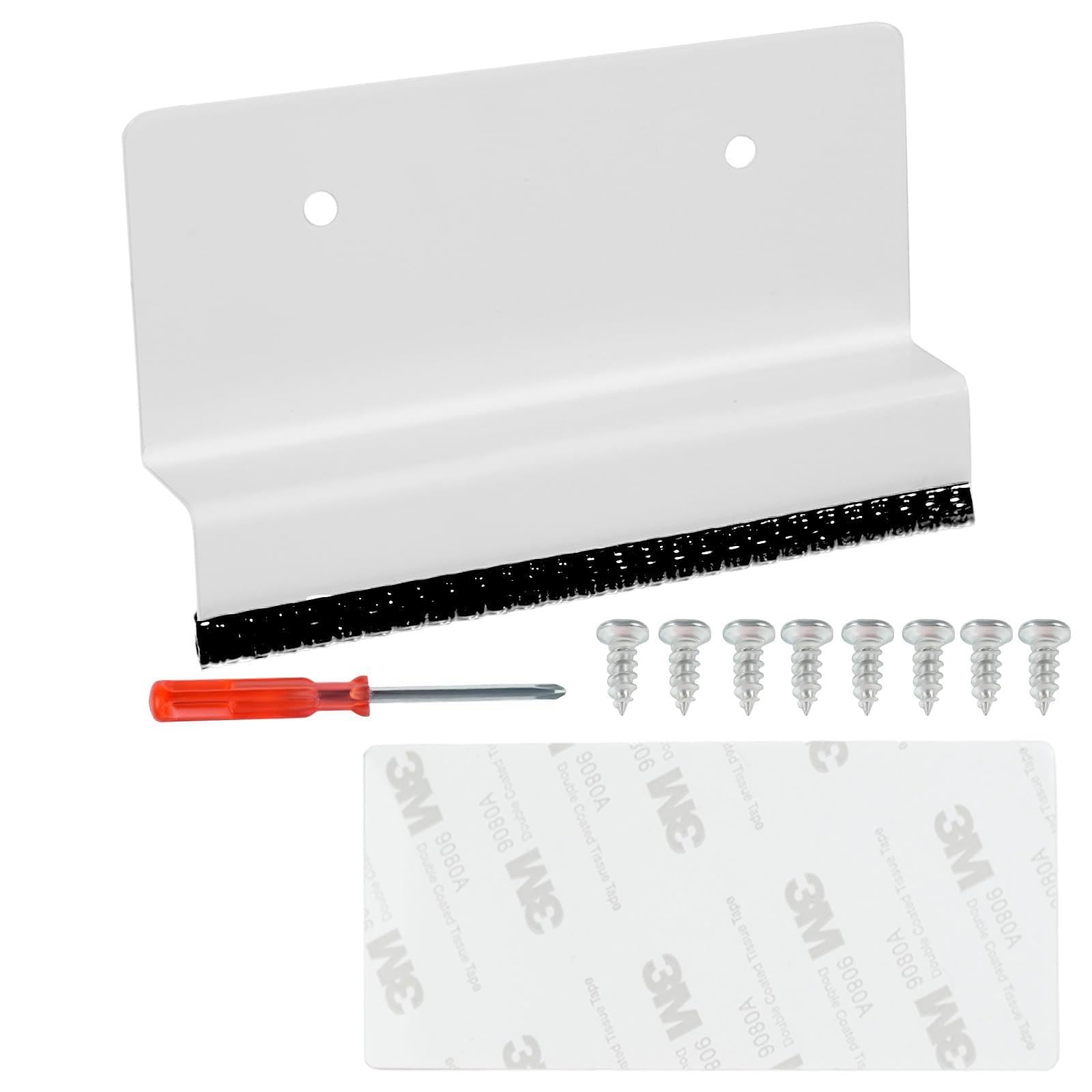 Foot Pull for Trash Cabinet Drawer, One-Piece Cabinet Foot Pull Bin for Trash Drawer with Pre-Attached Pad, Handless Handle for Cabinet Foot Pull Opener for Full Overlay Cabinet Doors (Glossy White)