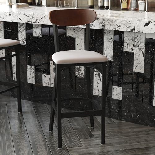 Image of Flash Furniture Commercial Steel Barstool, Gray