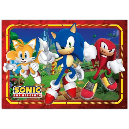 Painel de Aniversário Sonic - 126cm x 88cm