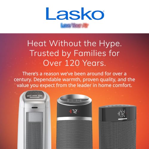 Lasko Oscillating Ceramic Tower Space Heater - 23” - 5775 - White - image 8