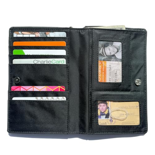 RFID Blocking Nylon Plus-Sized MyPhone Wallet with Wrist Strap, Black4