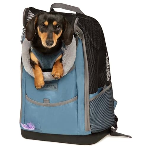 Sherpa Blue Elevation Pet Backpack for Cats & Dogs, Medium