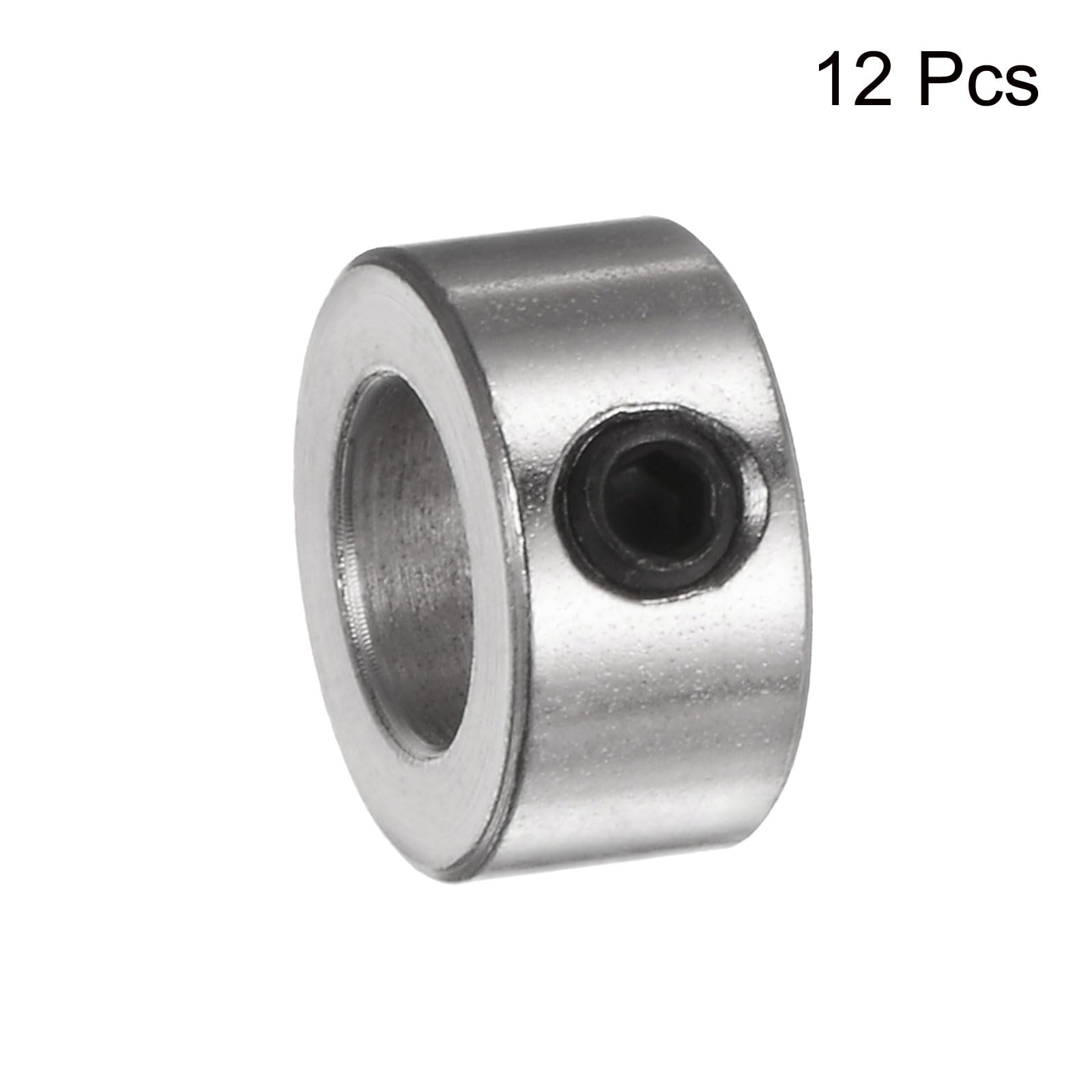 Stainless Steel Shaft Collars - 12 Pack -3