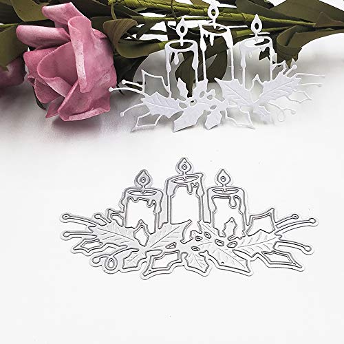 Metal DIY Cutting Die Card Embossing Die Scrapbooking Album Paper Cards Art Craft Stencils Scrapbooking (Christmas Candle)