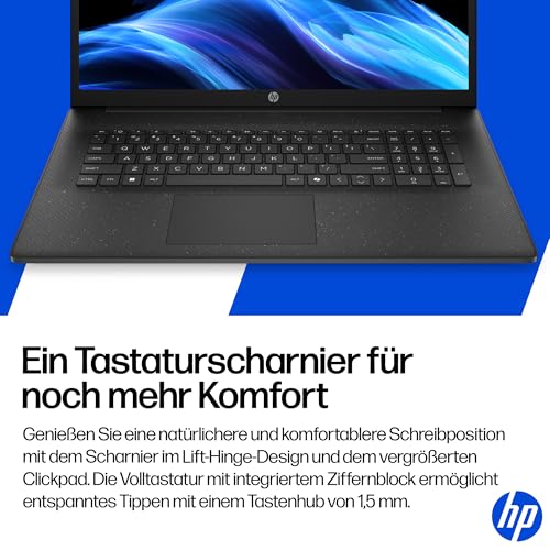 HP Laptop mit 17,3" FHD Display, AMD Ryzen 3 7320U, 8 GB DDR5 RAM, 512 GB SSD, AMD Radeon Grafik, Windows 11, QWERTZ, Silber inkl. 25 GB Dropbox-Speicher für 12 Monate 6