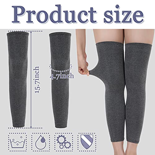 Geyoga 3 Pairs Knee Warmers for Women Men Arthritic Leg Warmer Comfortable Compression Knee Sleeve Braces Pad Cycling Ski Running Leg Supports3