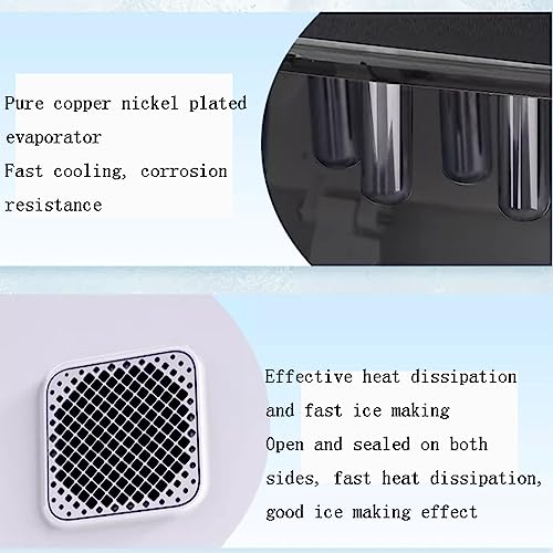 Máquina de hielo portátil CLoxks de encimera compacta miniatura 3