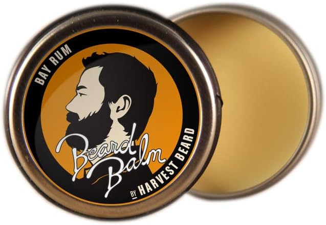 Harvest Beard - Premium Beard Balm for Men with Natural Ingredients in Bees Wax - for a Clean and Healthy Groomed Beard and Mustache (Bay Rum)