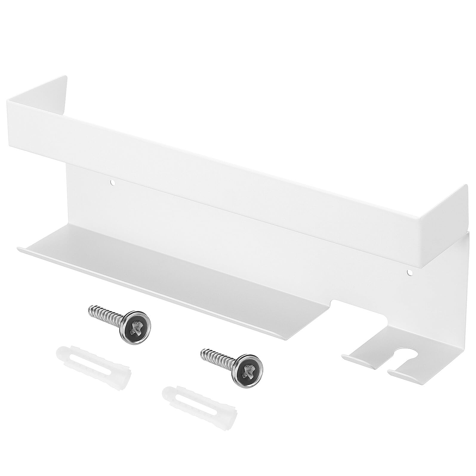 Homoyoyo Bohrfreie Haartrocknerhalterung aus Aluminium Wandhalter für Föhn Glätteisen Lockenstab Hitzebeständiger Organizer für Bad Schlafzimmer