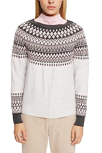 ESPRIT Damen 092ee1i347 Pullover, Light Grey, M EU