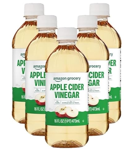 Amazon Fresh, Apple Cider Vinegar, 16 Oz (Pack of 5)