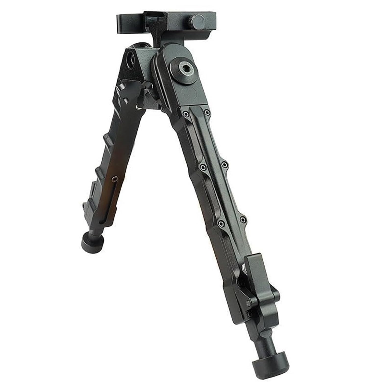 Bipied V9 en Alliage D'aluminium, Bipied Tactique QD, Extension De 7 À 8,5 Pouces, Support Tactique Réglable for Rail De 20 Mm(Black)