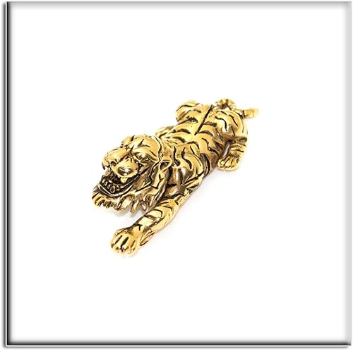 Miniatura 5 de Xusamss Collar con colgante de tigre animal de acero de titanio punk, cadena de 22 pulgadas