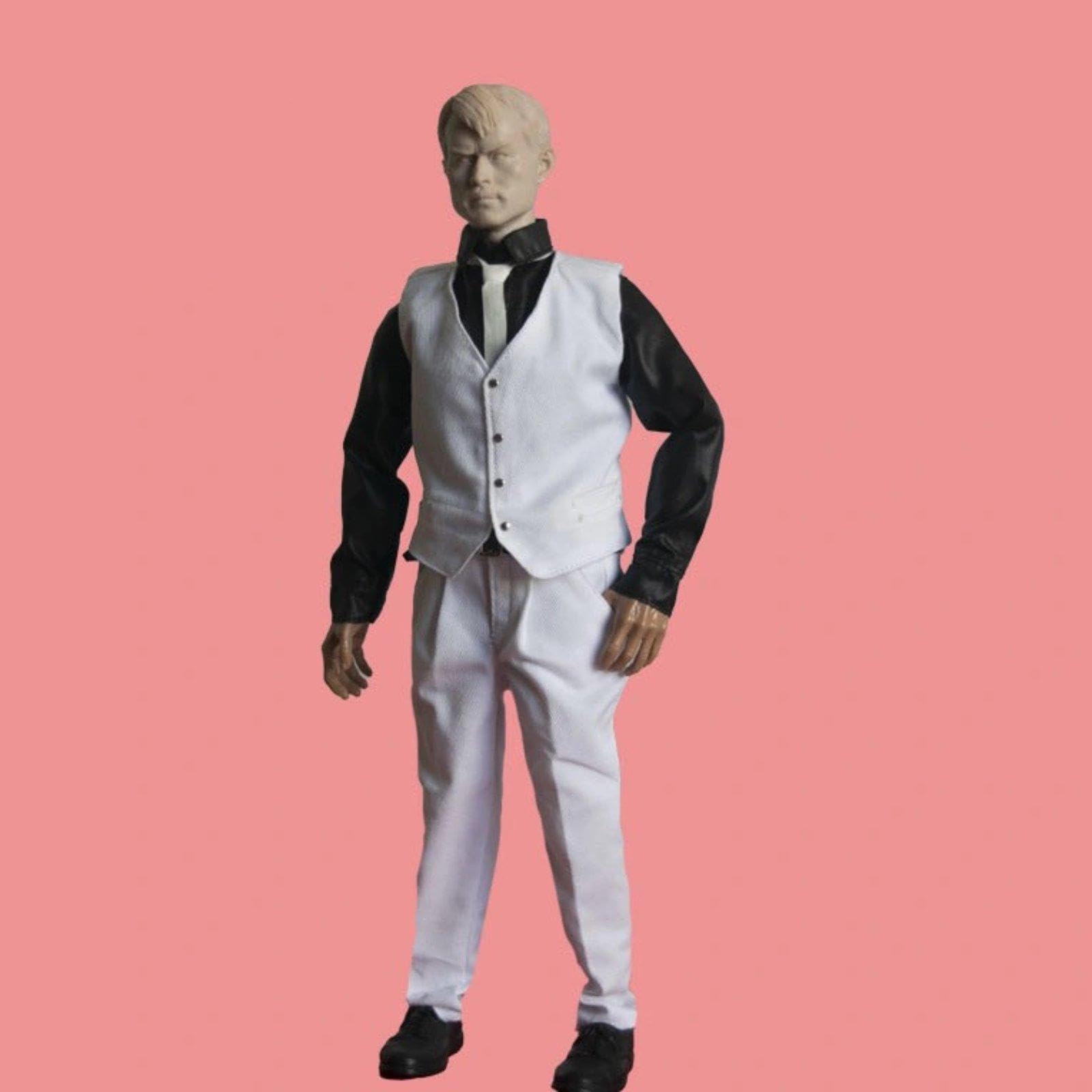 Abbigliamento Miniatura Set Vestito Camicia Pantaloni Cravatta Accessori in Tessuto per Soldato Modello Uomini Vestito Adatto a Collezione Giocattoli