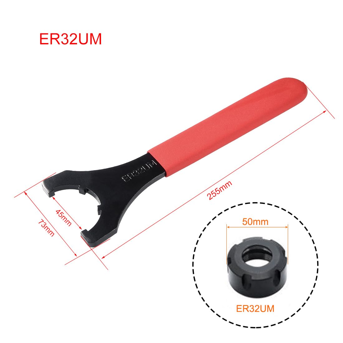 uxcell Collet Chuck Spanner Wrench CNC Milling (ER-32UM) for 50mm(1.97