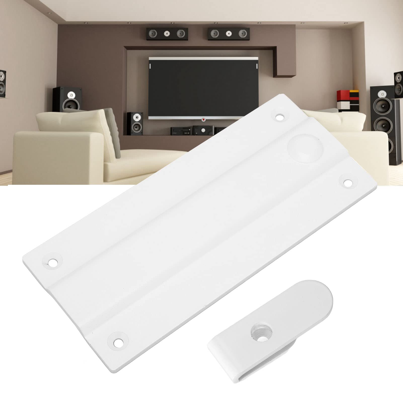 Goshyda Staffa da Parete per Sistemi Home Theater, 150 Mm di Lunghezza 68 Mm di Larghezza, Staffe di Montaggio a Parete per Soundbar Robuste e Durevoli per AV Domestico HT A9