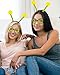 Domkier 2 Pack Bee Antenna Headband with Glasses Set for Adult Bee Costumes Party Accessories
